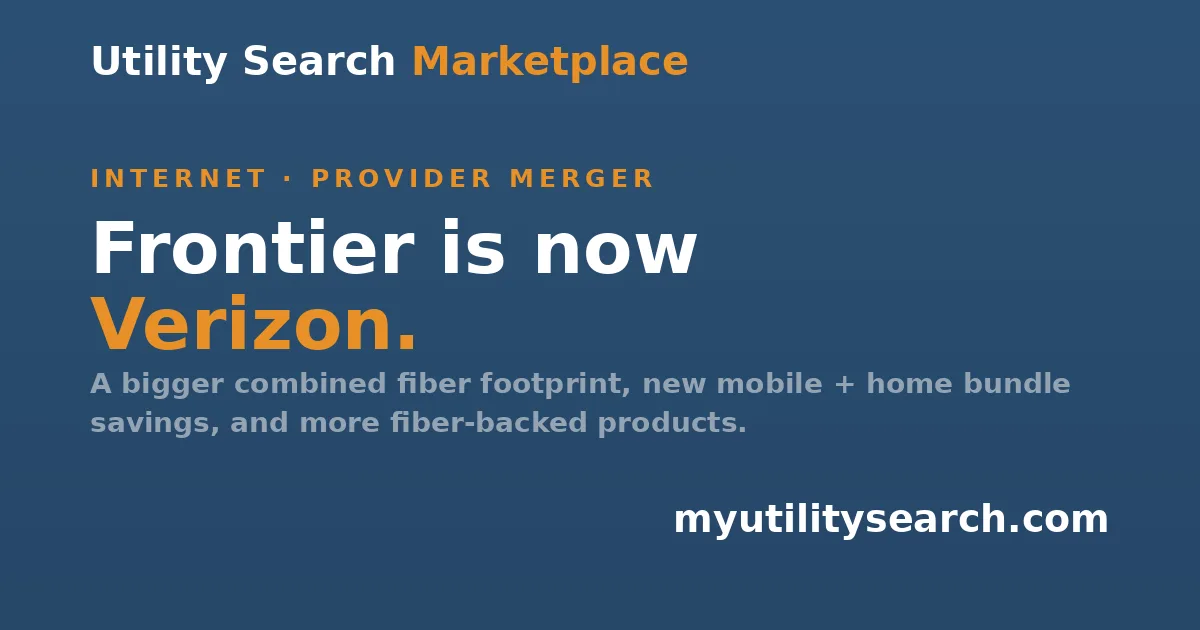 Frontier Verizon merger — Frontier Fiber and Verizon branding after the January 2026 close