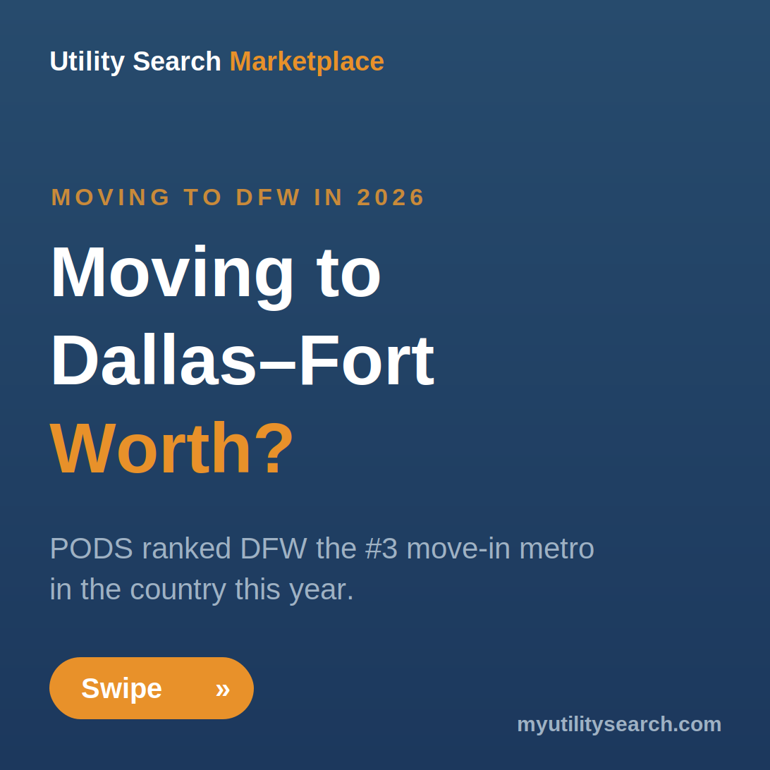 moving to dallas fort worth 2026 — PODS ranked DFW the #3 move-in metro in the country