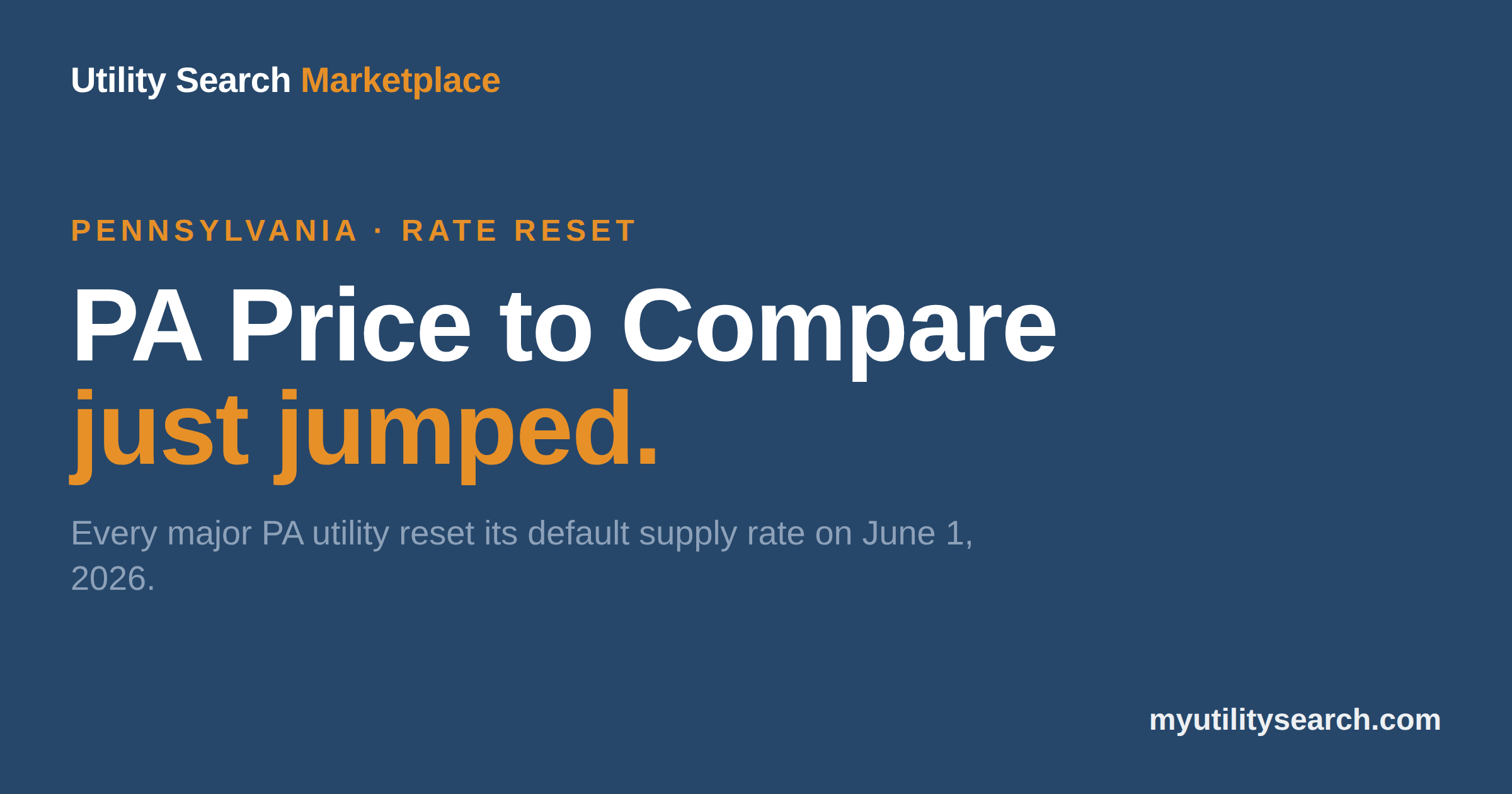 pa price to compare — June 2026 PECO and PPL rate increase