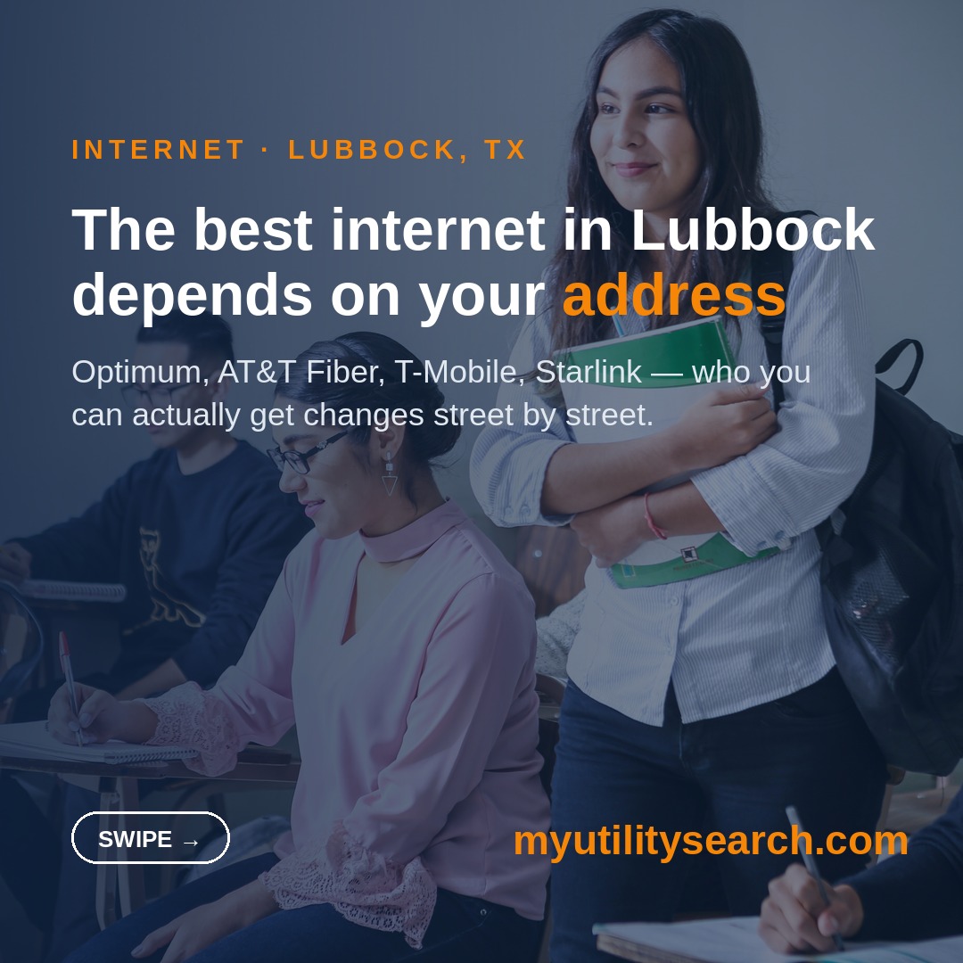 internet providers lubbock 2026 — students comparing fiber, cable, and 5G options
