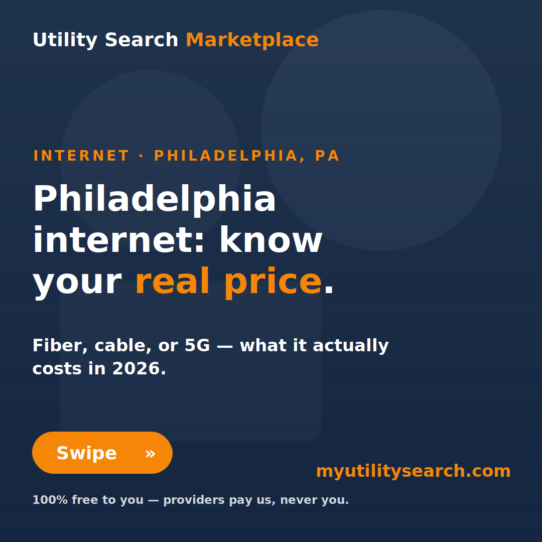 philadelphia internet providers — know your real price for fiber, cable, or 5G home internet in 2026