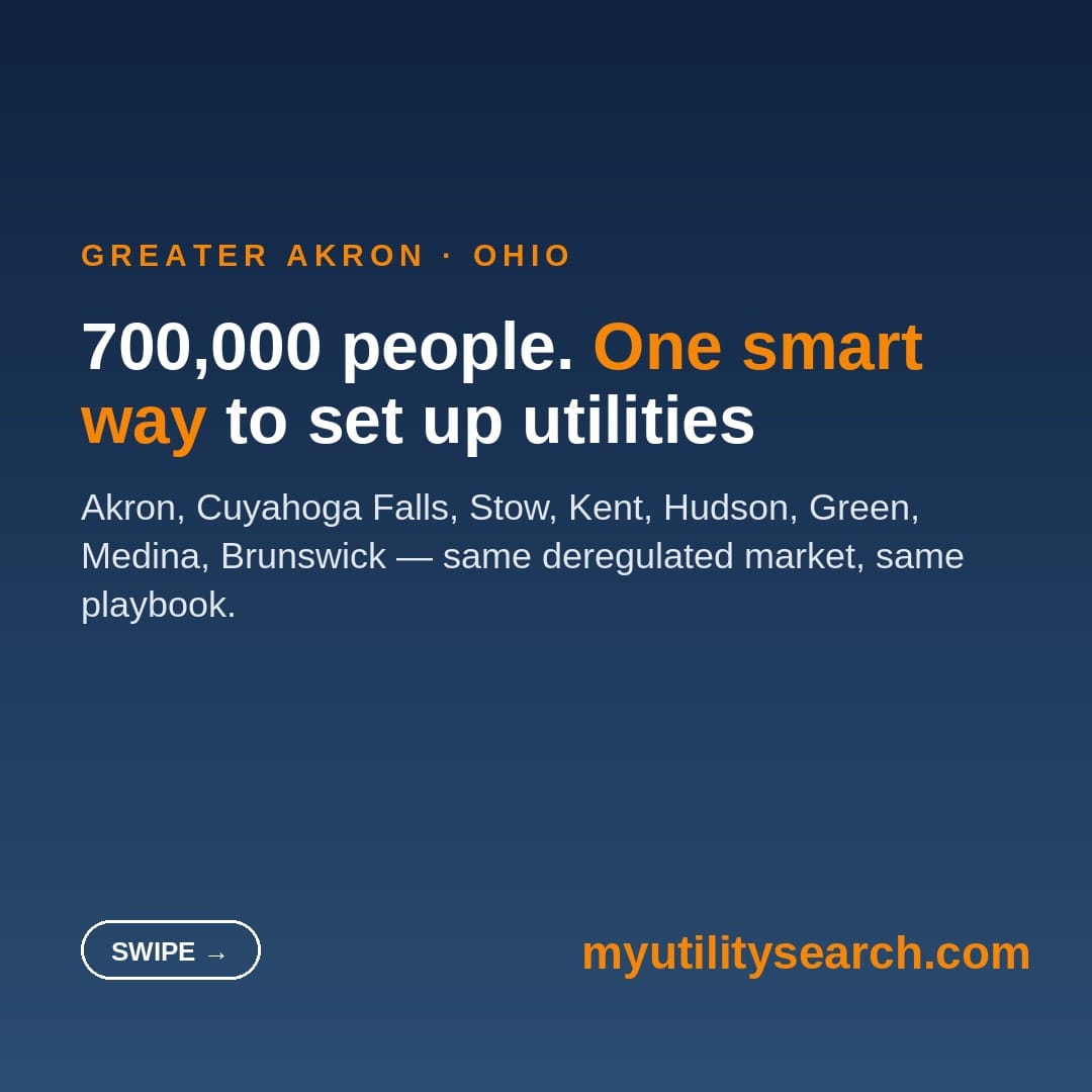 greater akron utilities 2026 — compare electricity and internet across the metro
