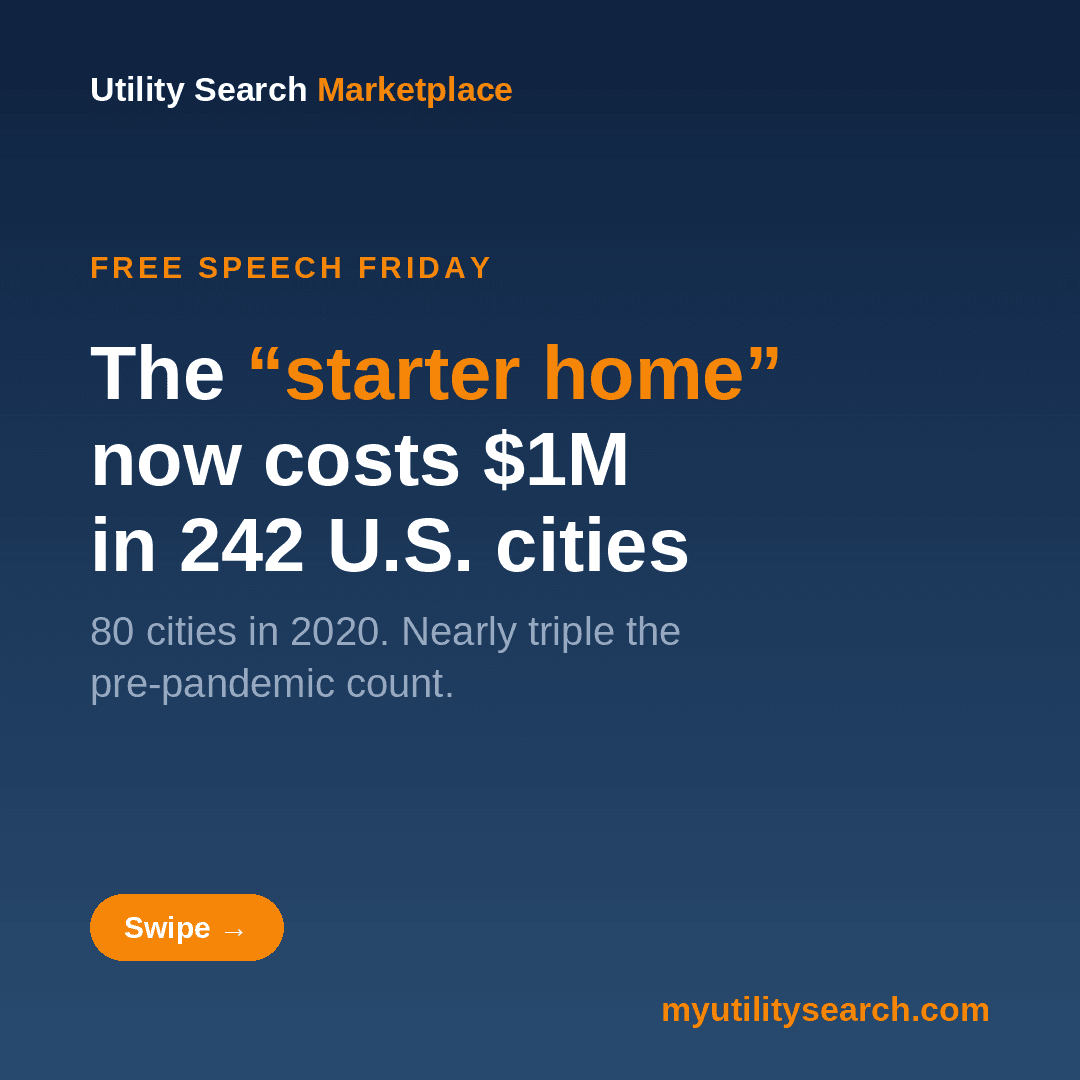Starter Homes Now Cost $1 Million in 242 U.S. Cities — Triple the Pre-Pandemic Count