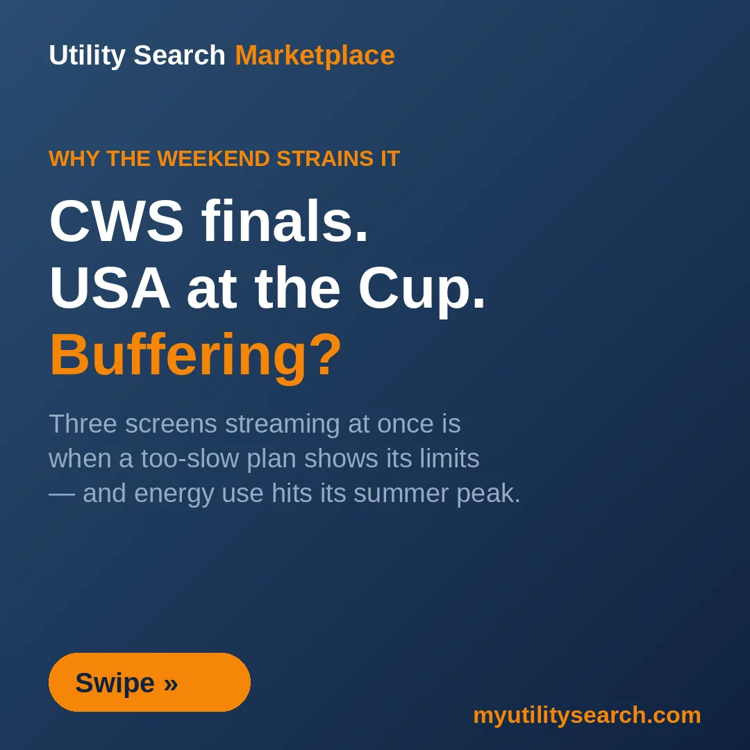 connected home cost 2026 — why a big-game weekend strains internet, with CWS finals and the USA World Cup match causing buffering