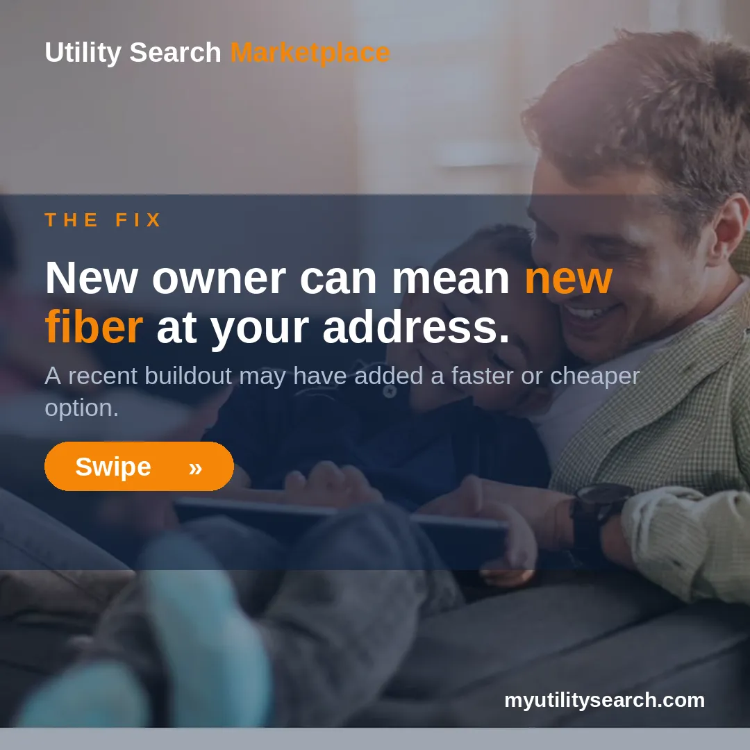 who serves my address — check for new fiber options