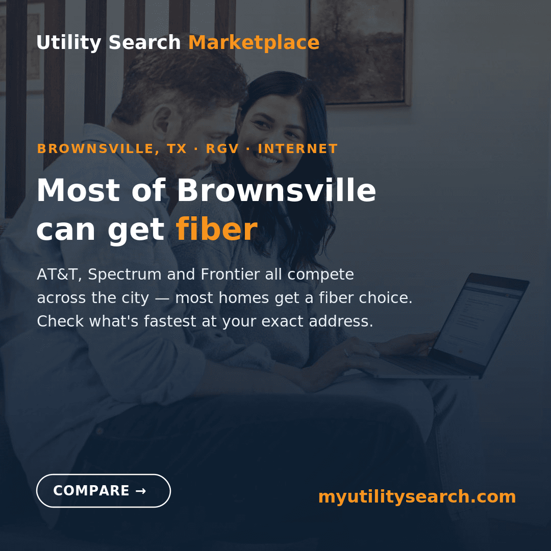internet providers brownsville 2026 — three wired providers compete citywide and most homes can get fiber