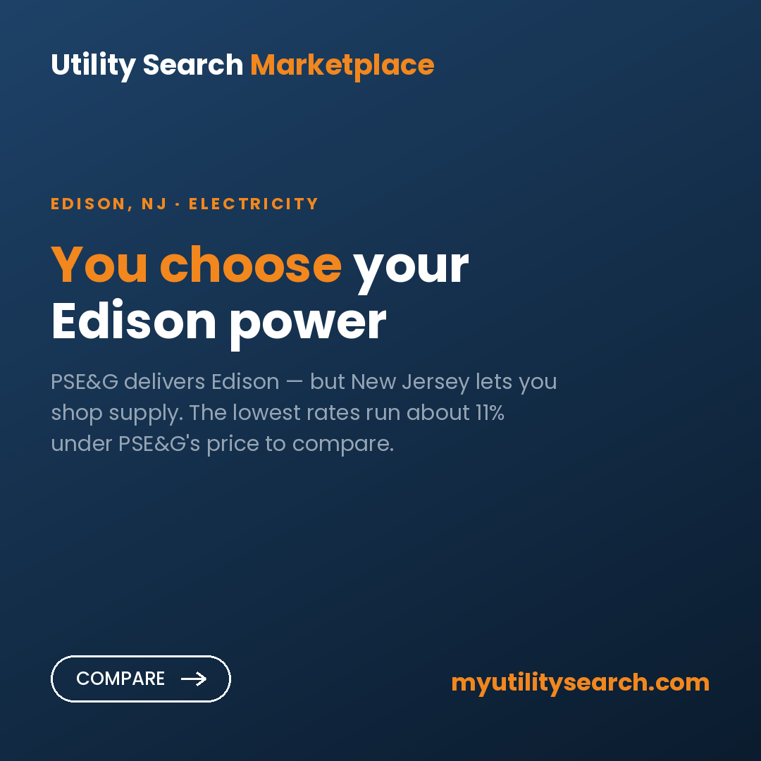 Edison electricity rates 2026 — PSE&G supply rate vs competitive suppliers comparison
