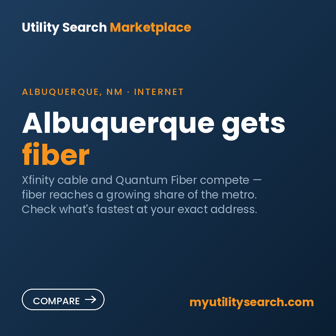 internet providers Albuquerque — Xfinity & Quantum Fiber compared 2026
