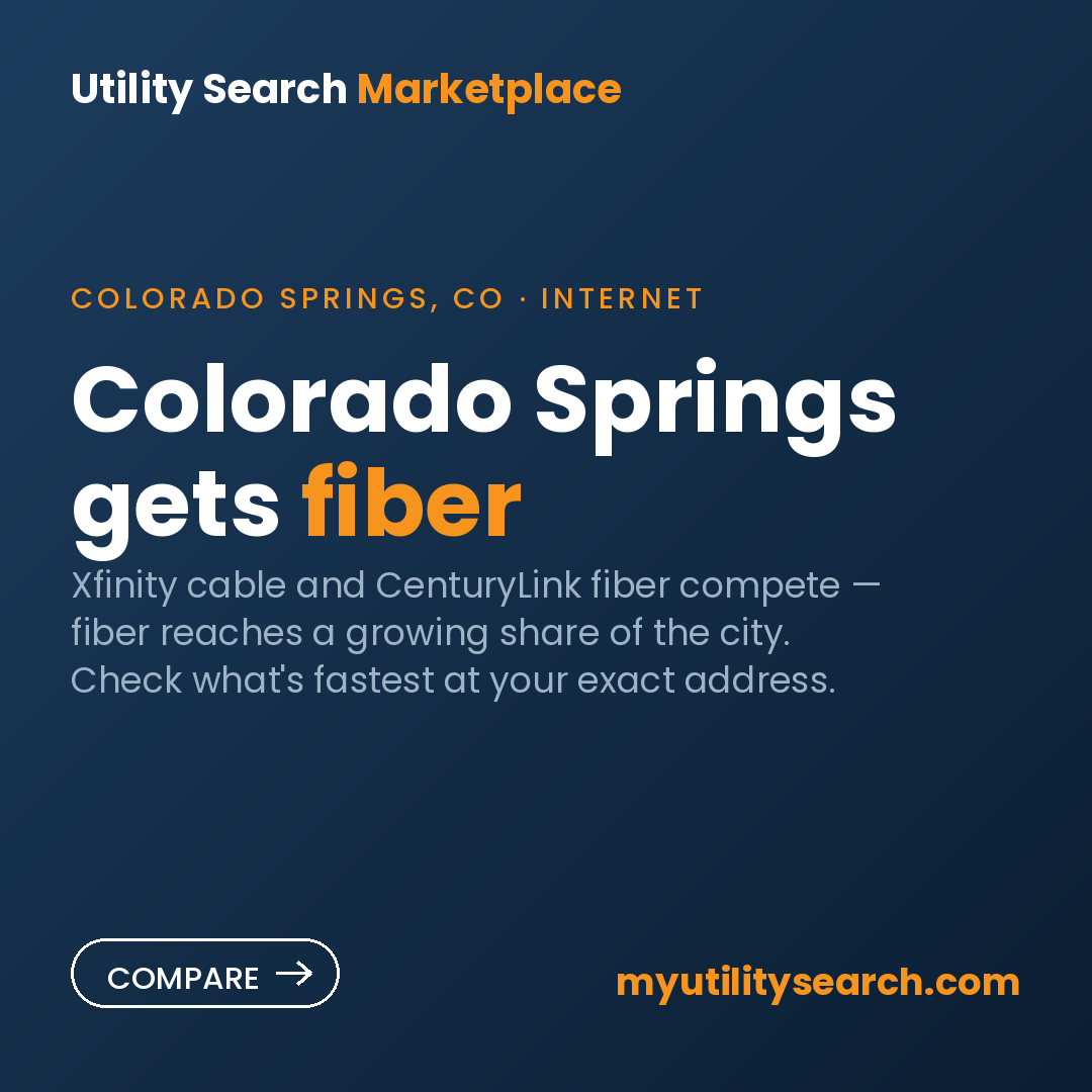 internet providers Colorado Springs — Xfinity & Quantum Fiber compared 2026