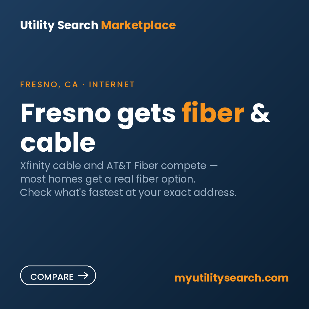 internet providers Fresno — Xfinity & AT&T Fiber compared 2026
