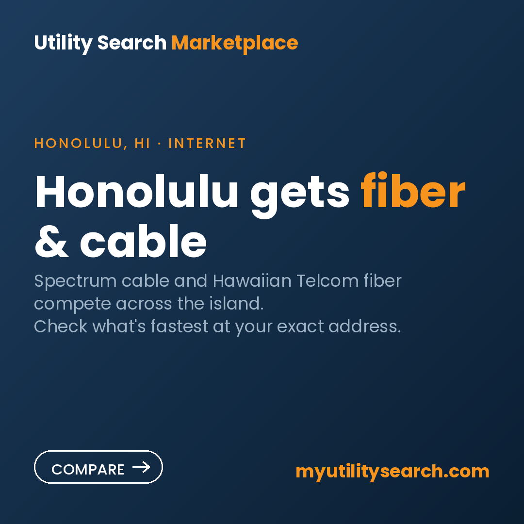 internet providers Honolulu — Spectrum & Hawaiian Telcom Fiber compared 2026