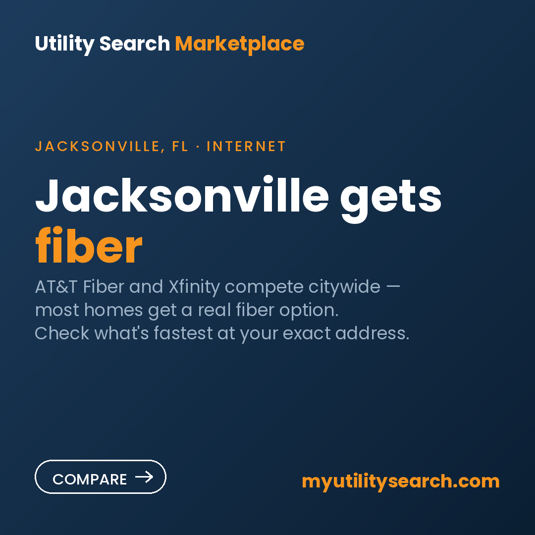 internet providers Jacksonville — Xfinity & AT&T Fiber compared 2026