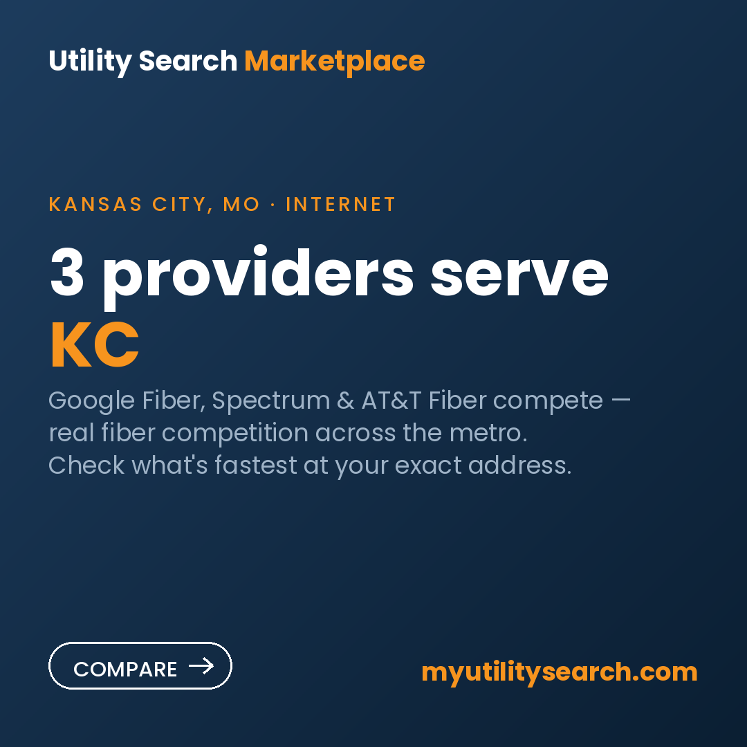 internet providers Kansas City — Google Fiber, Spectrum & AT&T Fiber compared 2026