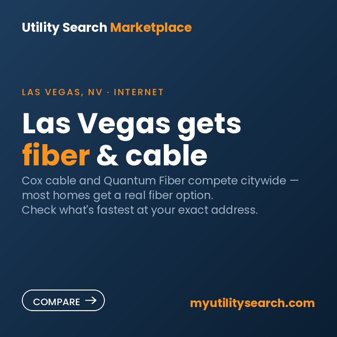 internet providers Las Vegas — Cox & Quantum Fiber compared 2026