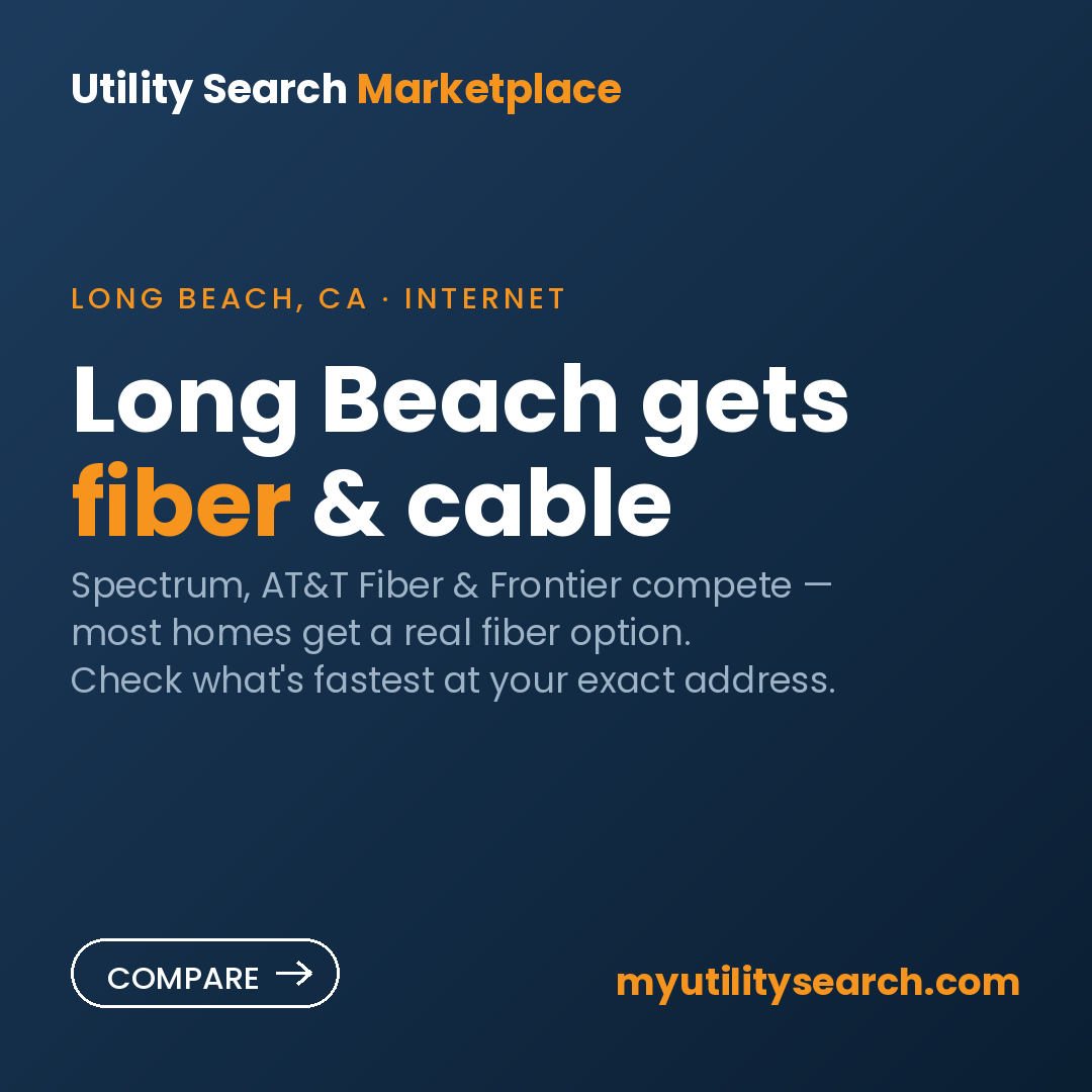 internet providers Long Beach — Spectrum, AT&T Fiber & Frontier compared 2026