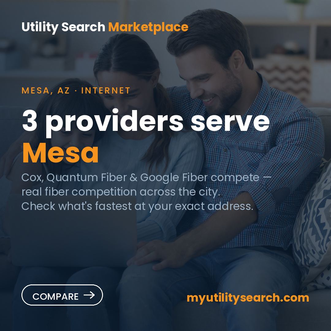 internet providers Mesa — Cox, Quantum Fiber & Google Fiber compared 2026