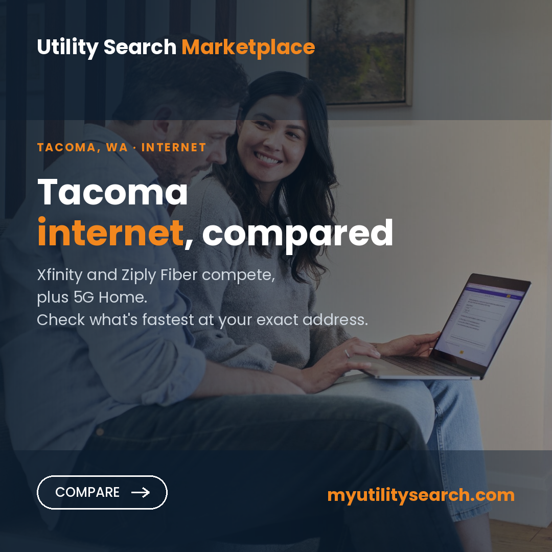 Internet providers Tacoma — compare fiber, cable, and 5G plans and prices 2026