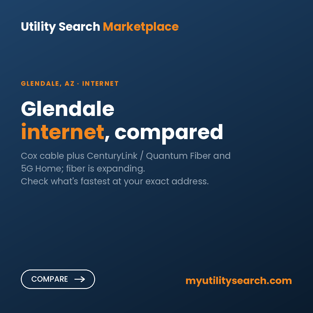 Internet providers Glendale — compare fiber, cable, and 5G plans and prices 2026