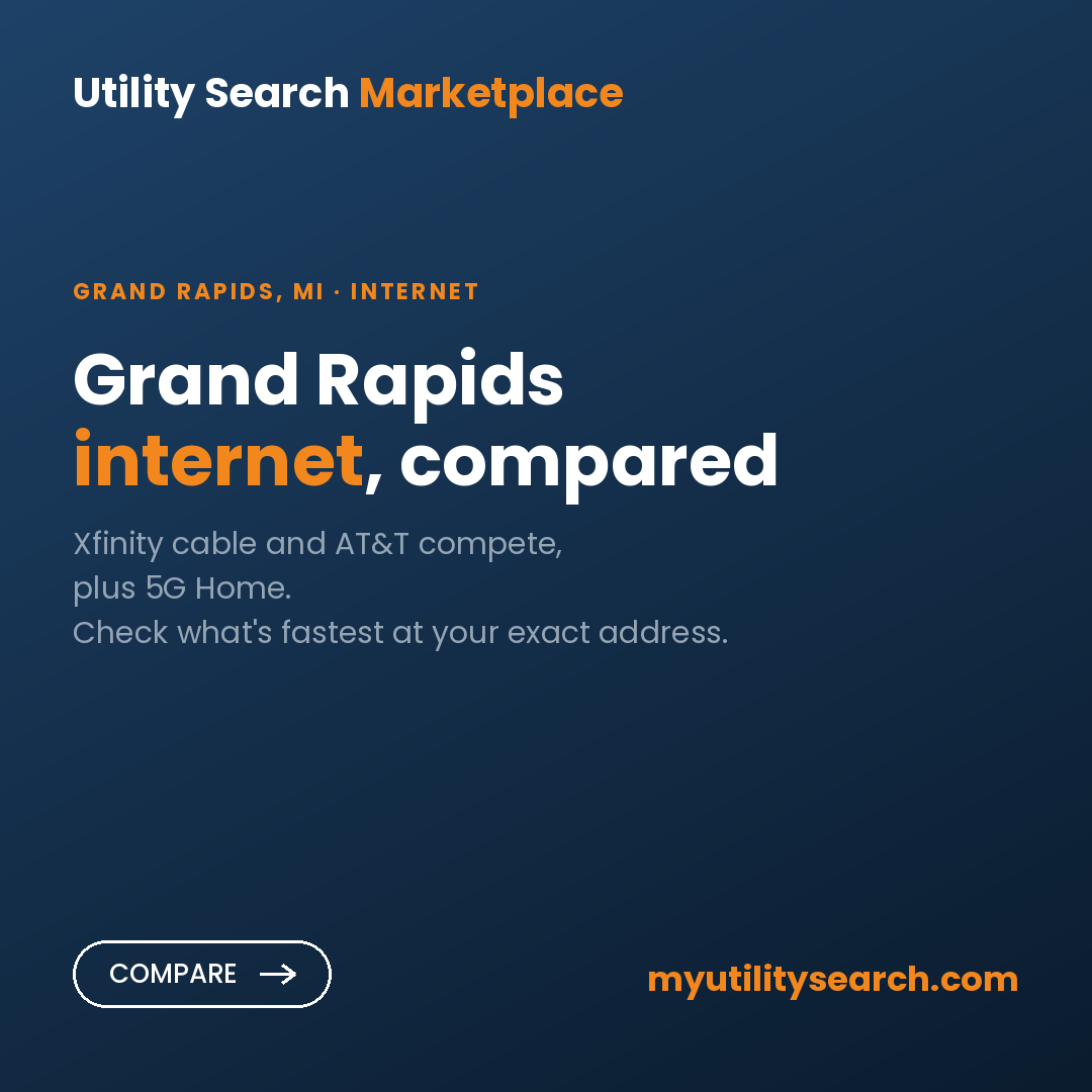 Internet providers Grand Rapids — compare fiber, cable, and 5G plans and prices 2026