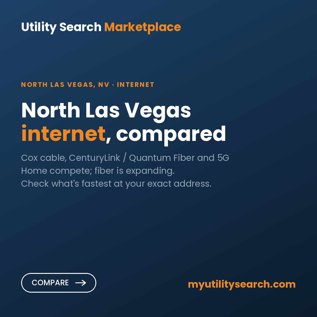 Internet providers North Las Vegas — compare fiber, cable, and 5G plans and prices 2026