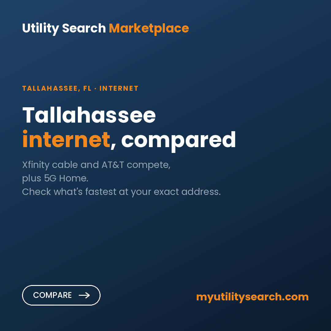 Internet providers Tallahassee — compare fiber, cable, and 5G plans and prices 2026
