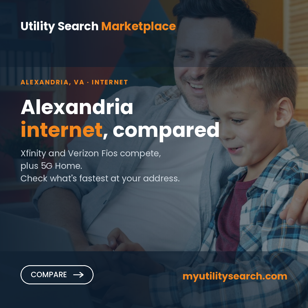 Internet providers Alexandria VA — compare fiber, cable and 5G Home plans, speeds and prices