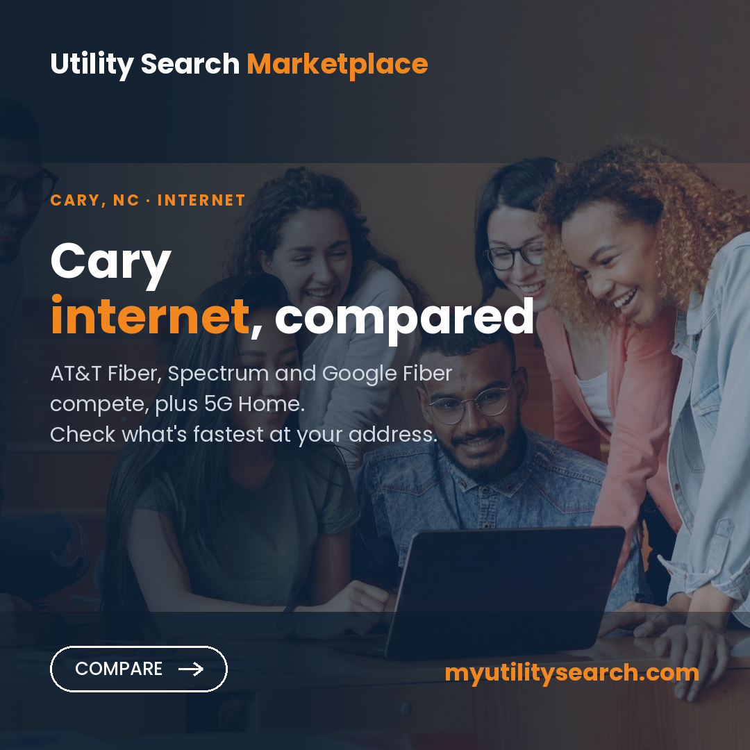 Internet providers Cary NC — compare fiber, cable and 5G Home plans, speeds and prices