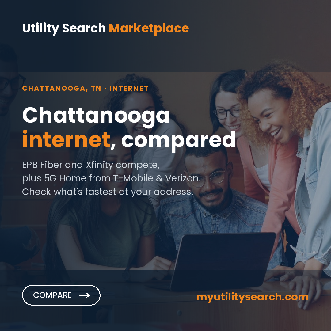 Internet providers Chattanooga — compare EPB Fiber, cable and 5G Home plans, speeds and prices