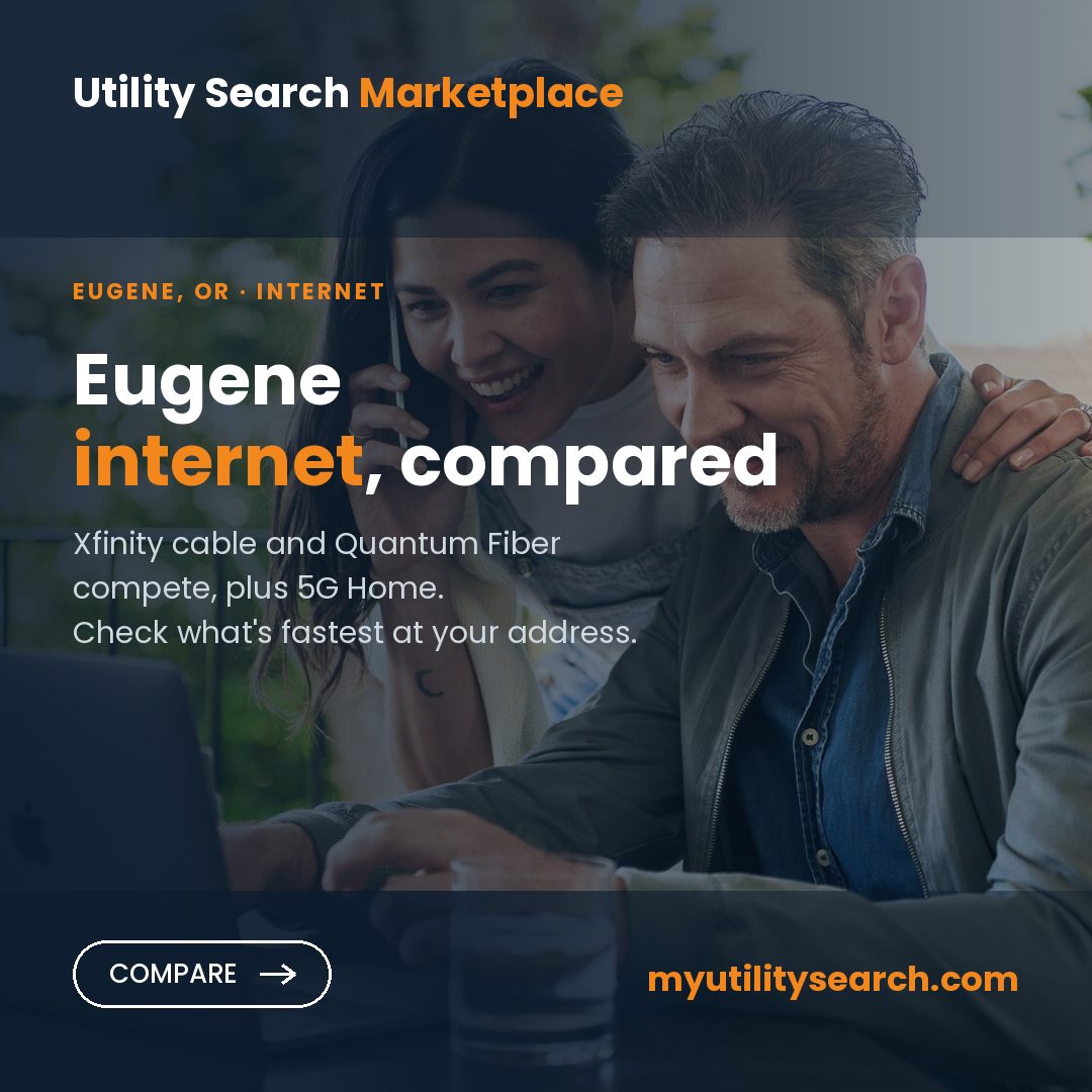 Internet providers Eugene OR — compare fiber, cable and 5G Home plans, speeds and prices