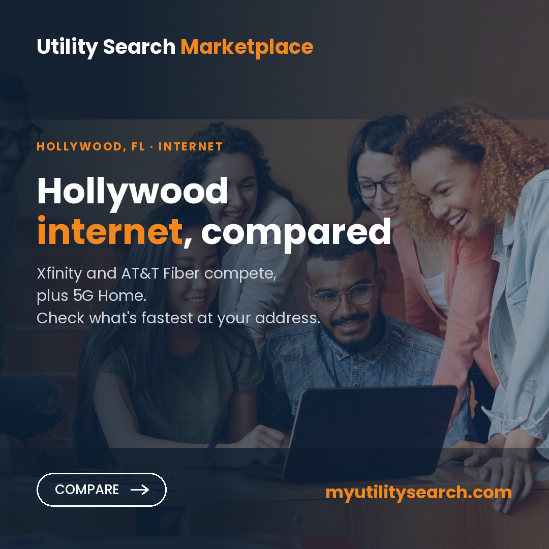 Internet providers Hollywood FL — compare fiber, cable and 5G Home plans, speeds and prices