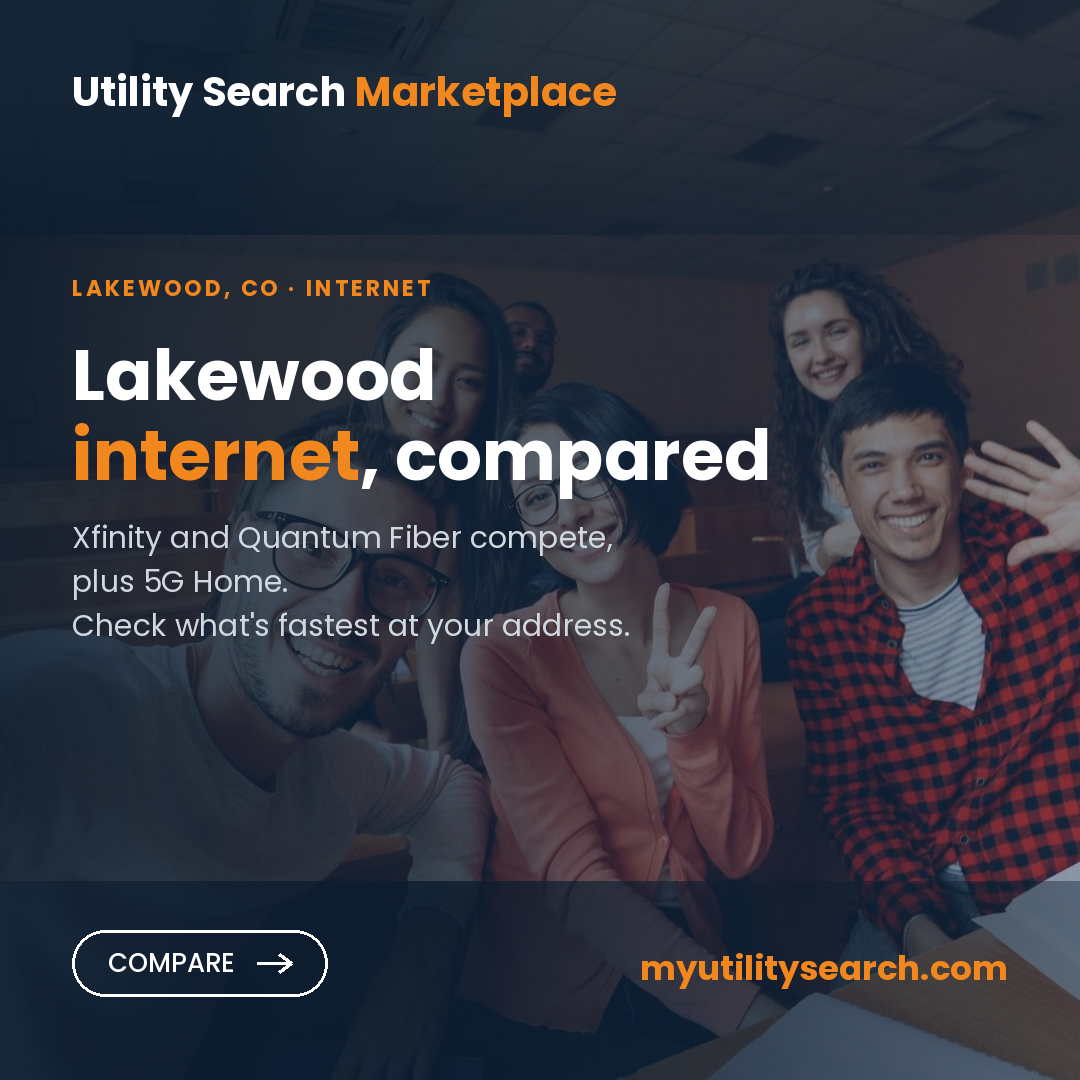 Internet providers Lakewood CO — compare fiber, cable and 5G Home plans, speeds and prices