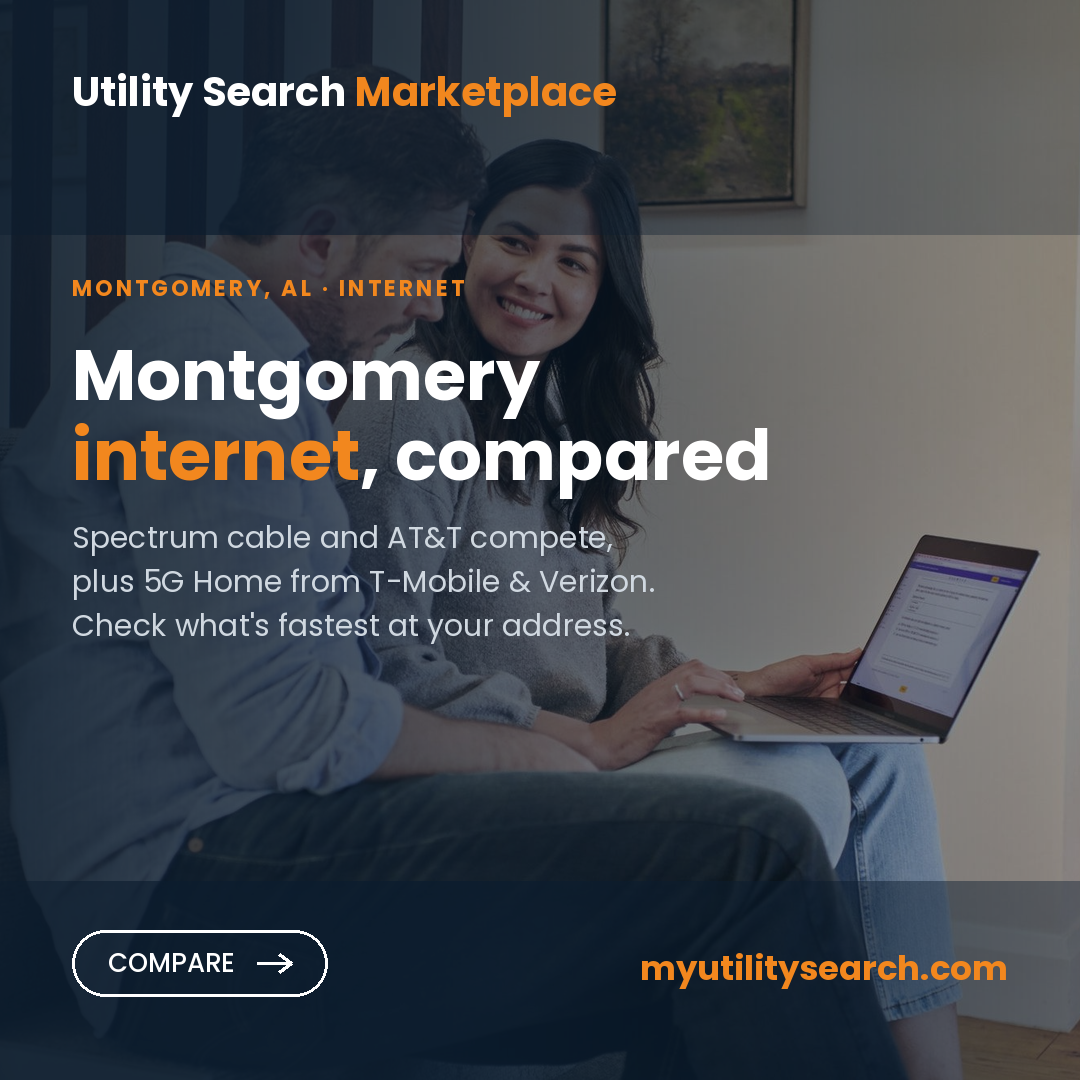 Internet providers Montgomery AL — compare fiber, cable and 5G Home plans, speeds and prices