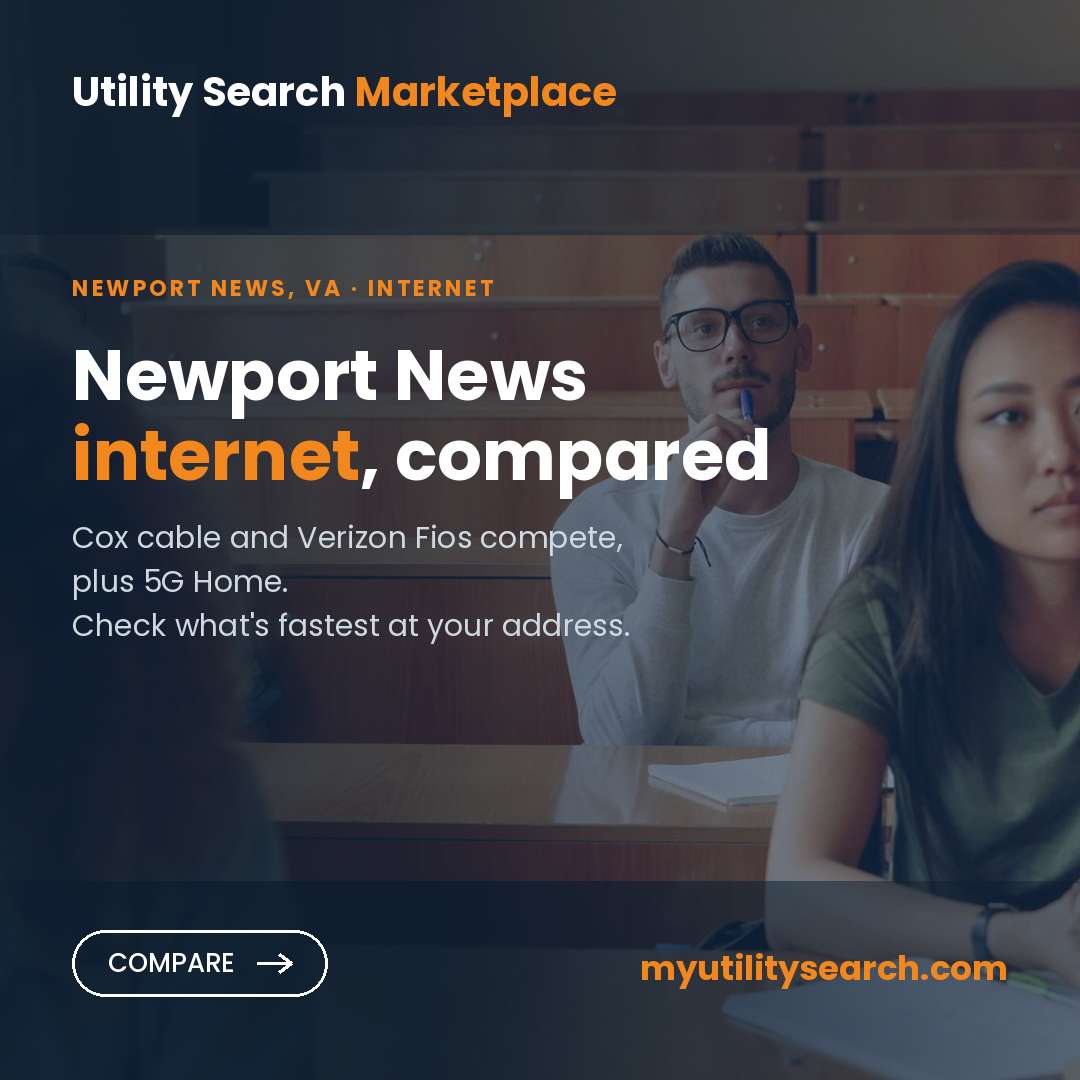 Internet providers Newport News — compare fiber, cable and 5G Home plans, speeds and prices