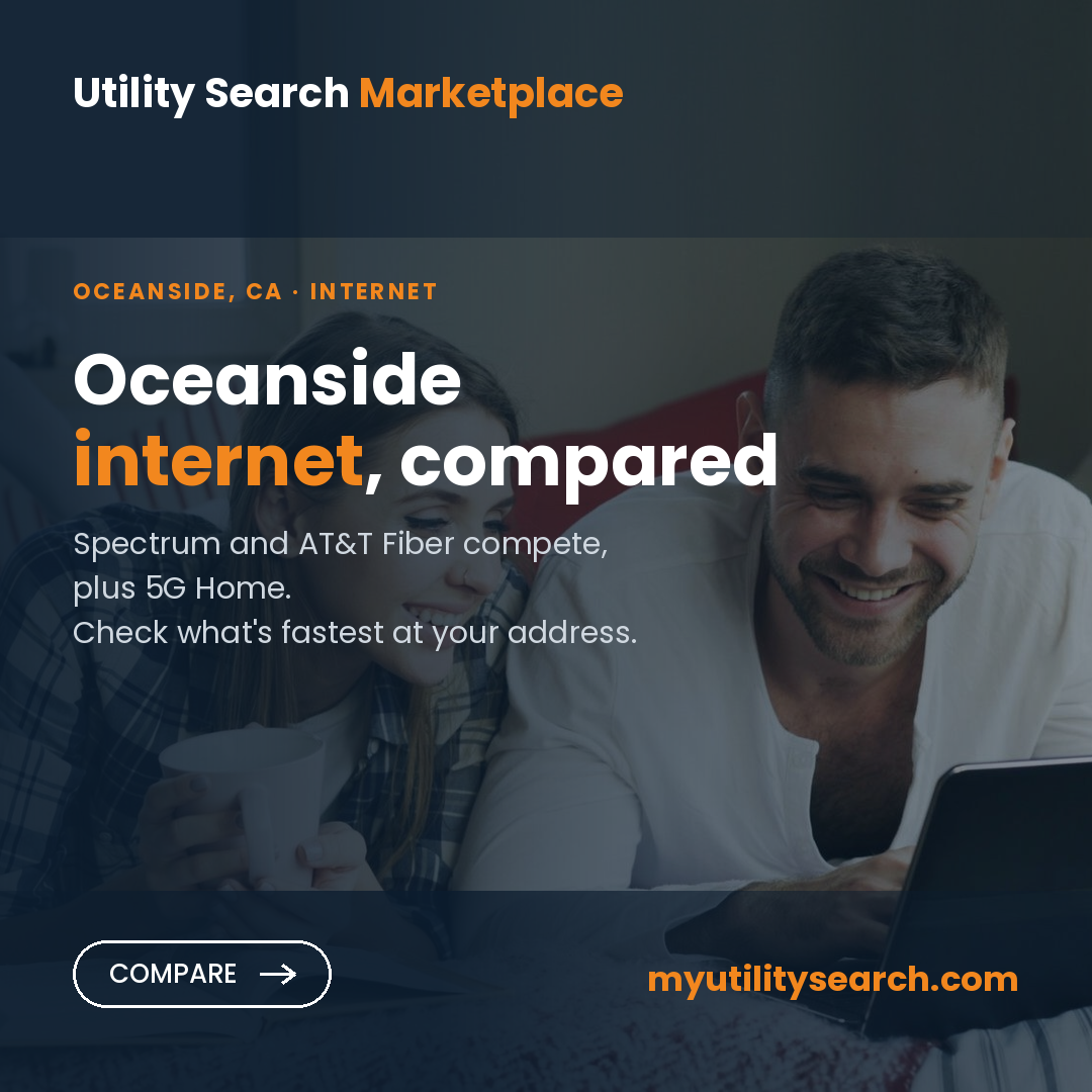 Internet providers Oceanside — compare fiber, cable and 5G Home plans, speeds and prices