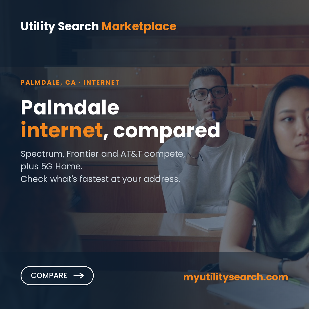 Internet providers Palmdale — compare fiber, cable and 5G Home plans, speeds and prices