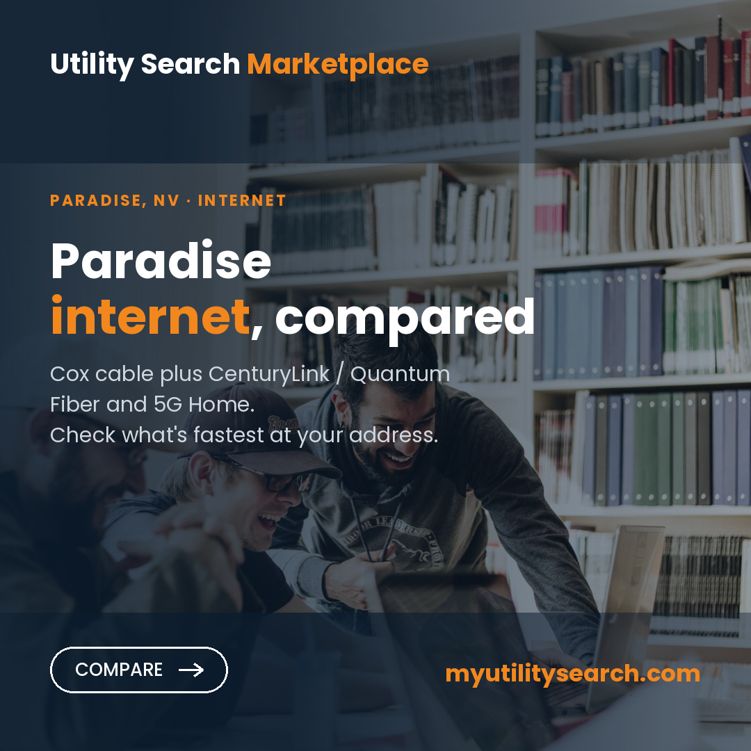 Internet providers Paradise NV — compare fiber, cable and 5G Home plans, speeds and prices