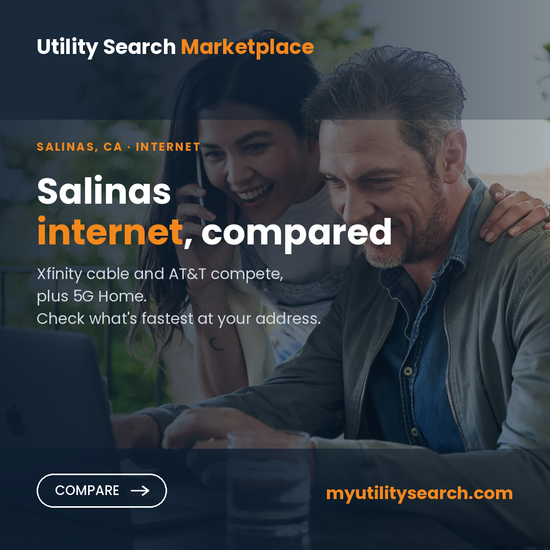 Internet providers Salinas — compare fiber, cable and 5G Home plans, speeds and prices