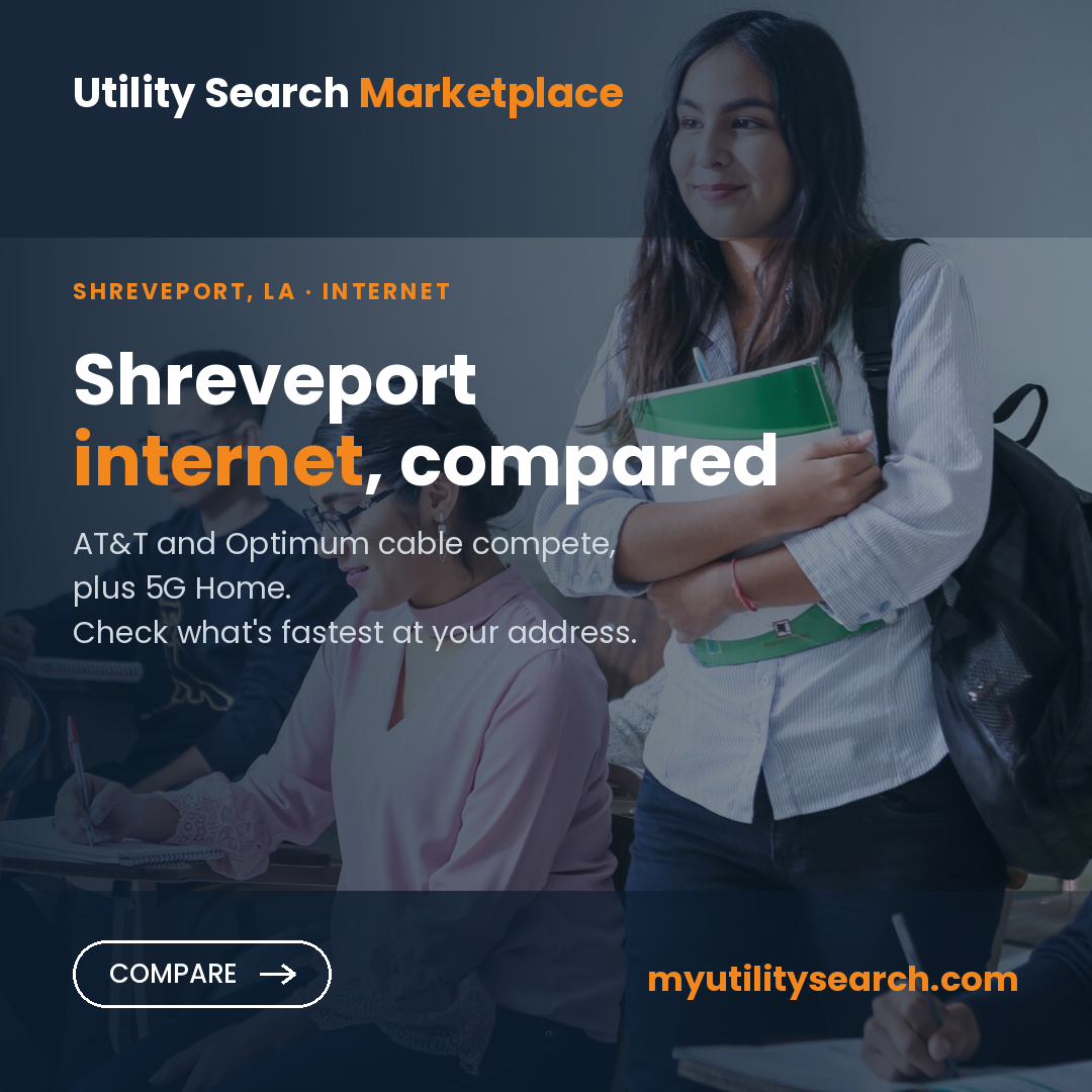 Internet providers Shreveport — compare fiber, cable and 5G Home plans, speeds and prices