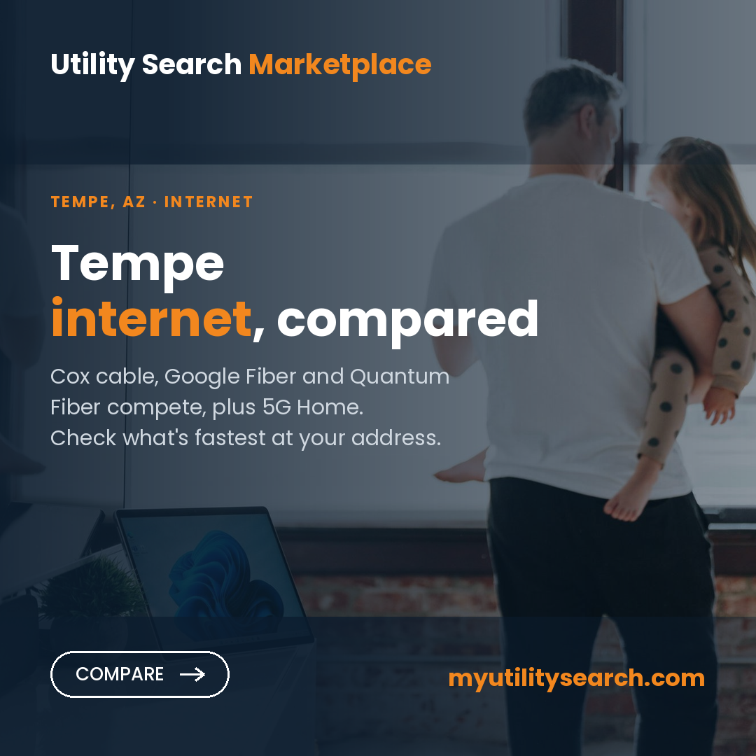 Internet providers Tempe AZ — compare fiber, cable and 5G Home plans, speeds and prices