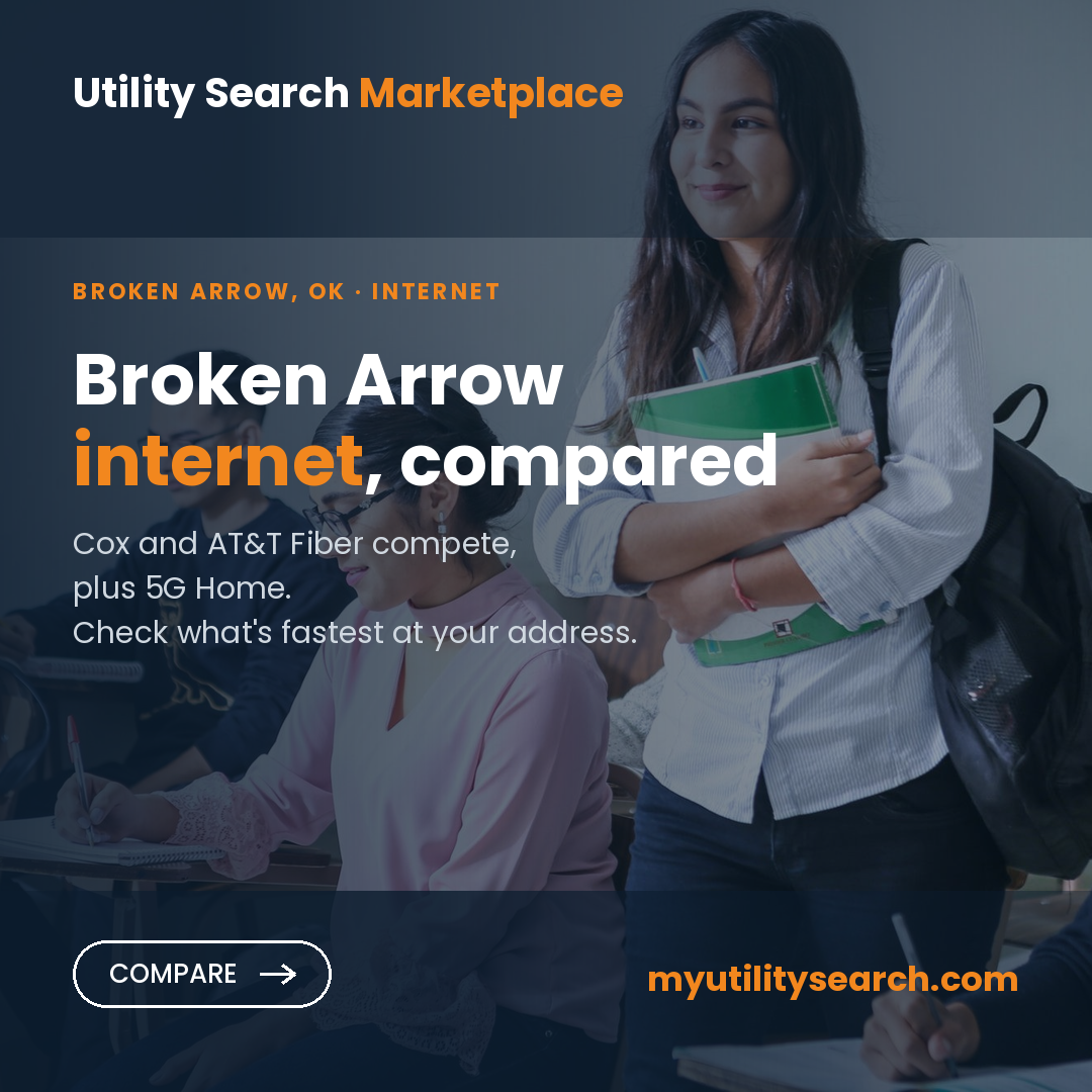 Internet providers Broken Arrow — compare fiber, cable and 5G Home plans, speeds and prices