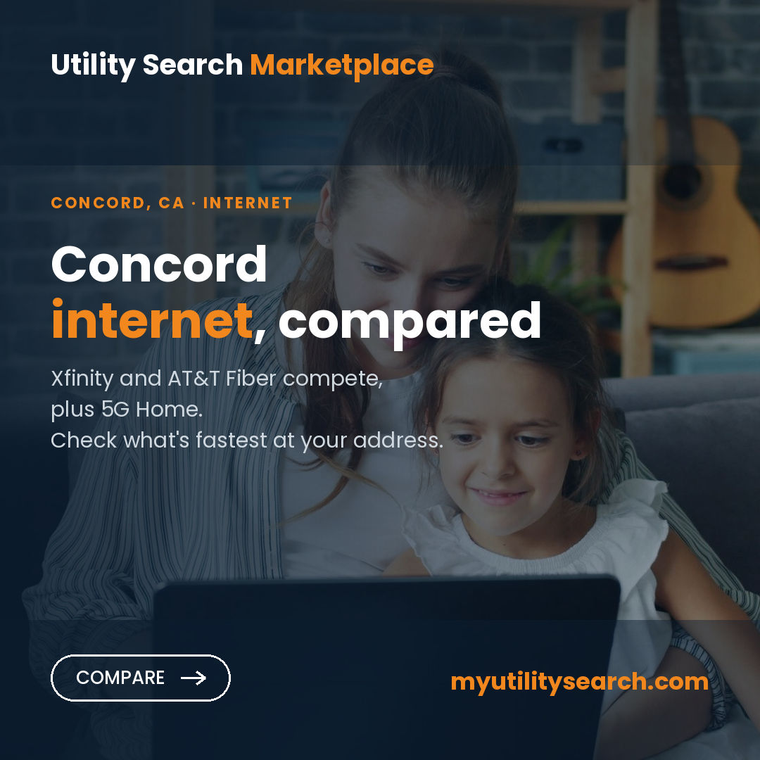 Internet providers Concord CA — compare fiber, cable and 5G Home plans, speeds and prices