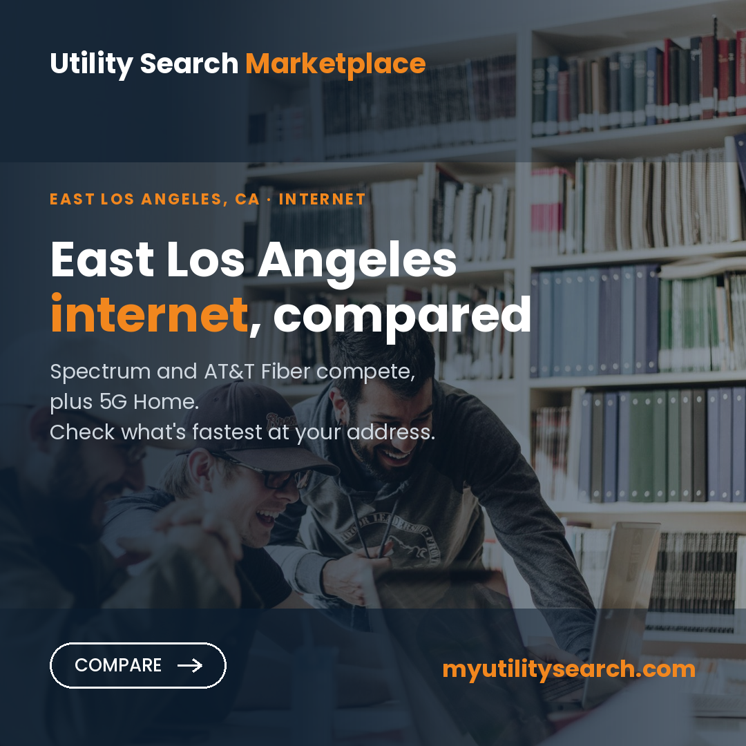 Internet providers East Los Angeles — compare fiber, cable and 5G Home plans, speeds and prices