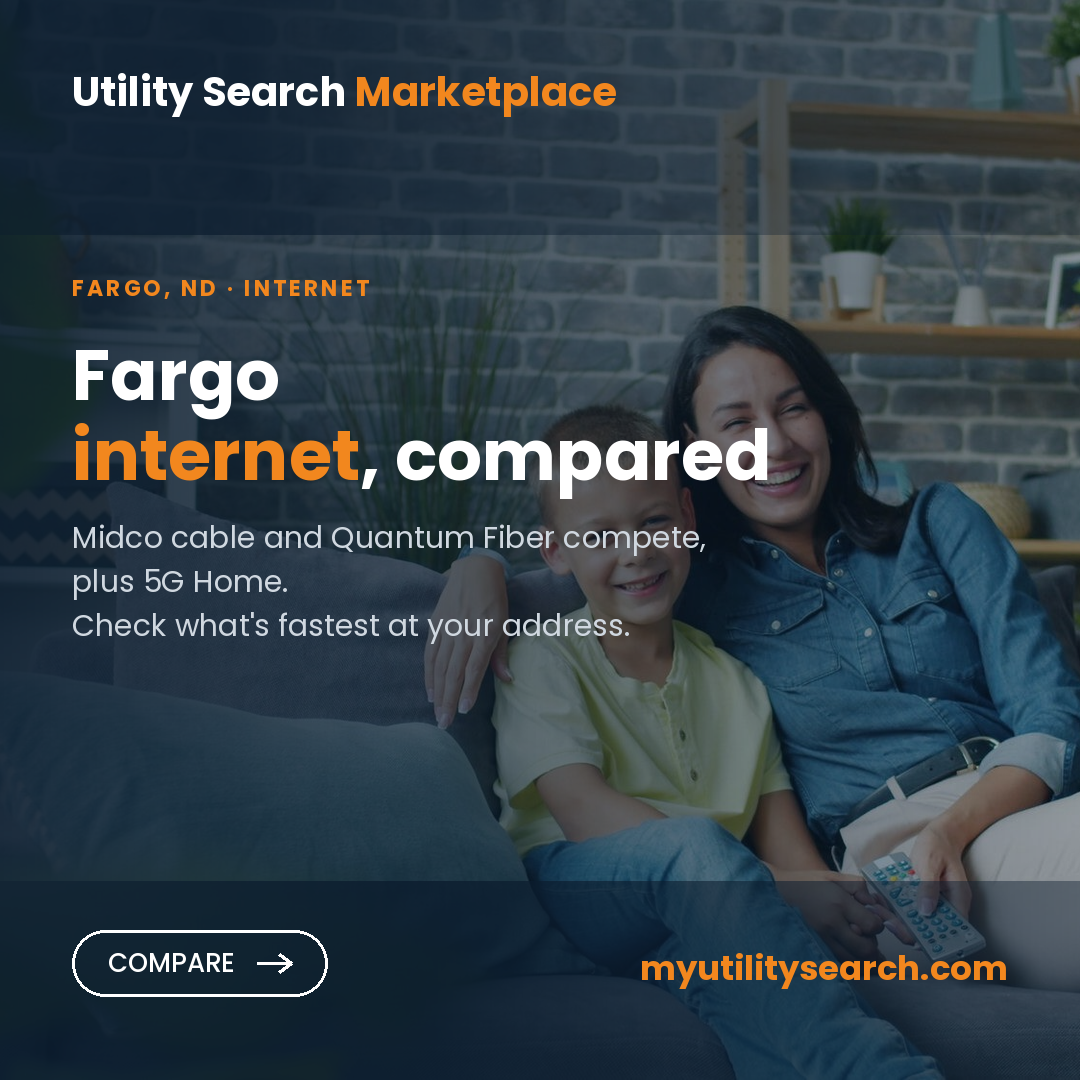 Internet providers Fargo — compare fiber, cable and 5G Home plans, speeds and prices