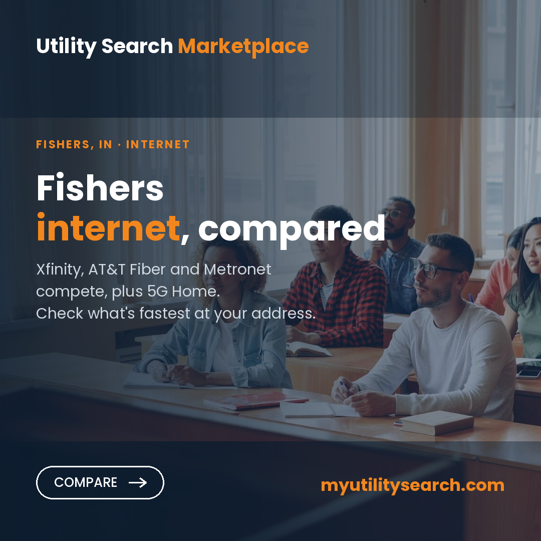 Internet providers Fishers — compare fiber, cable and 5G Home plans, speeds and prices