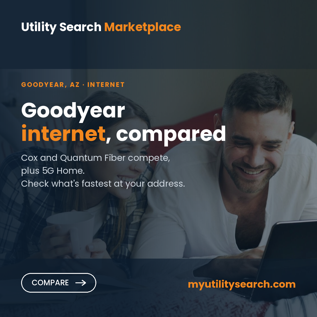 Internet providers Goodyear — compare fiber, cable and 5G Home plans, speeds and prices