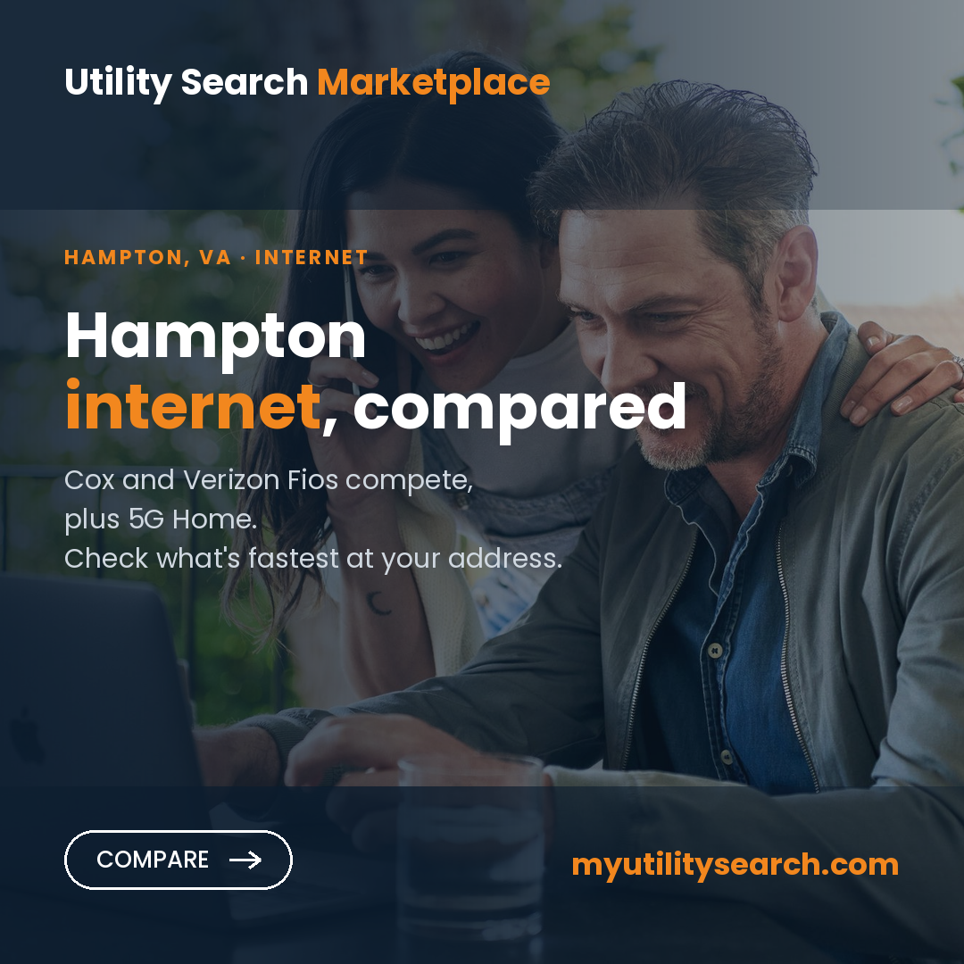 Internet providers Hampton VA — compare fiber, cable and 5G Home plans, speeds and prices