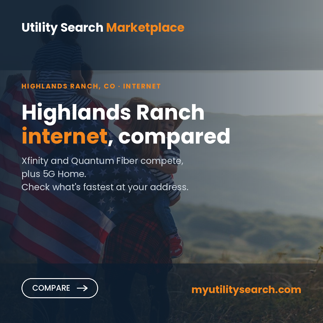 Internet providers Highlands Ranch — compare fiber, cable and 5G Home plans, speeds and prices