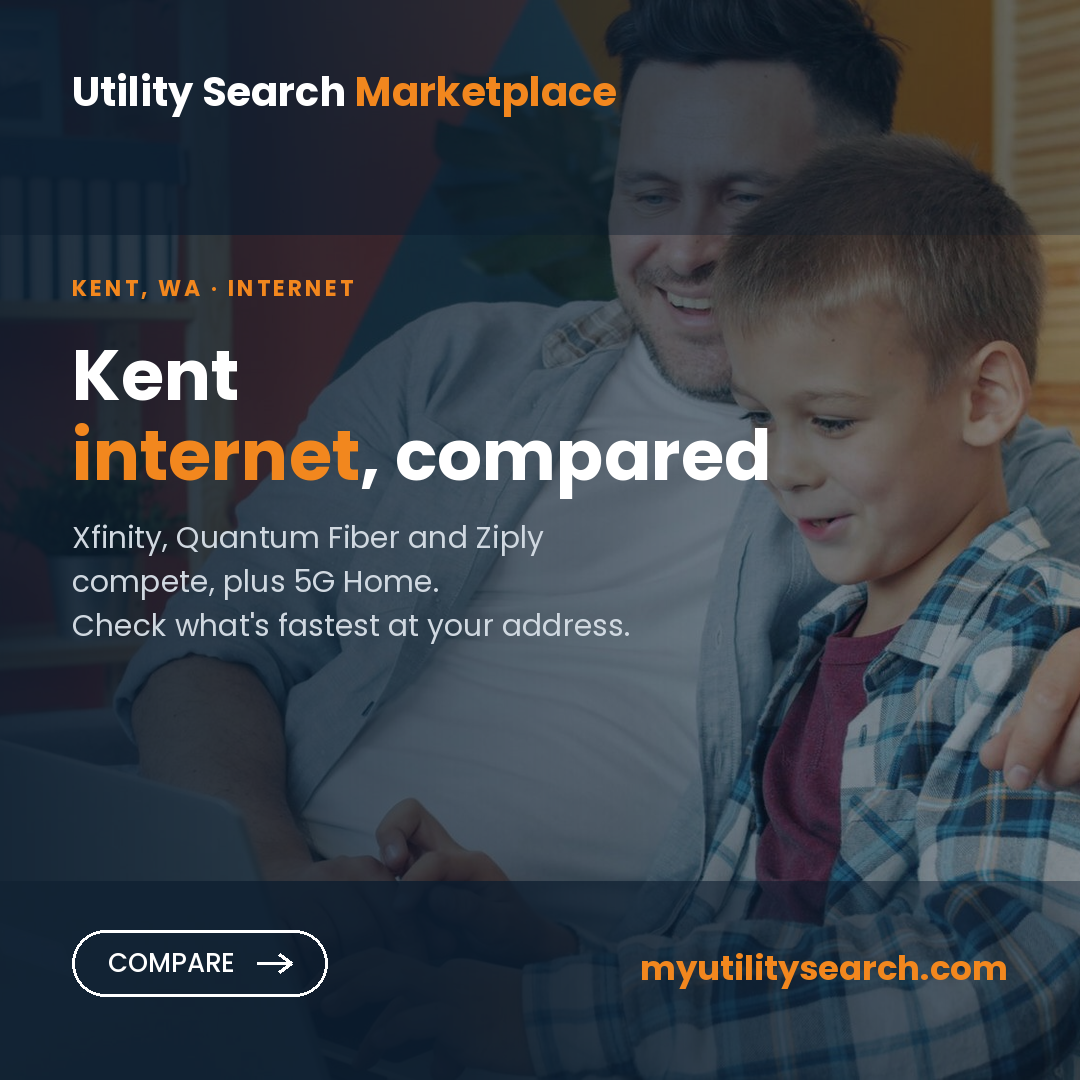Internet providers Kent WA — compare fiber, cable and 5G Home plans, speeds and prices