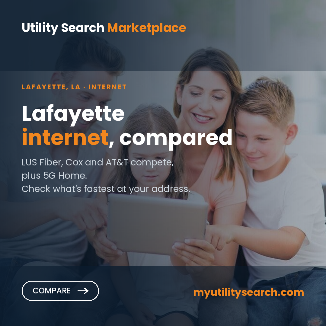 Internet providers Lafayette LA — compare fiber, cable and 5G Home plans, speeds and prices