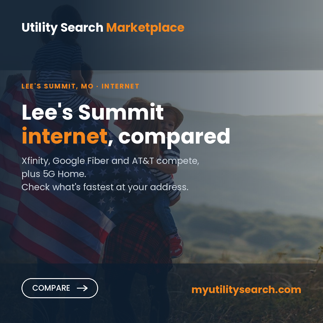 Internet providers Lee's Summit — compare fiber, cable and 5G Home plans, speeds and prices